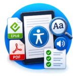 Accessibility compliance EPUB PDF icon