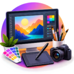 Cover mockups layout design icon